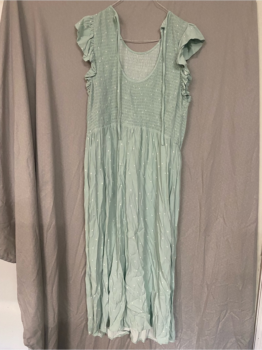 a new day Mint Green Smocked Maxi Dress